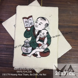 Tranh Đông Hồ Huynh Đệ Dạy Học